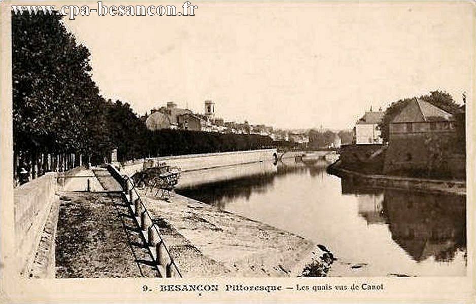 9. BESANÇON Pittoresque - Les quais vus de Canot